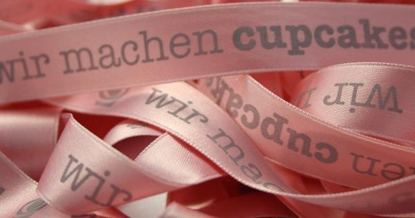 Geschenkband mit Aufdruck